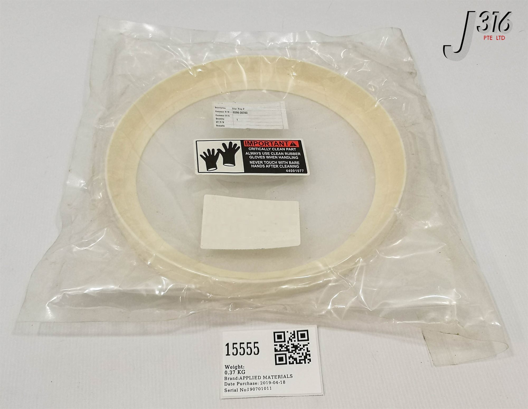 専用ページ 1/2 15555 APPLIED MATERIALS RING, EDGE, DXZ+ (NEW) 0200-35702 | eBay